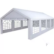 Gazebo Canopy Outdoor Tent Heavy Duty Wedding Party Event Party 13-40FT White