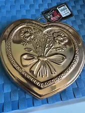 Solid Copper Heart Mold/ NWT/ Jello