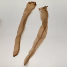 VTG Barbie Thigh High Nylon Stockings Nude Tan Color Panty Hose Toy Doll