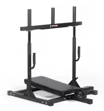 Vertical leg press exercise/strength machine