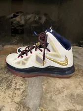 Nike LeBron X SP Olympic Gold Medal Sport + Size 10 542244-100