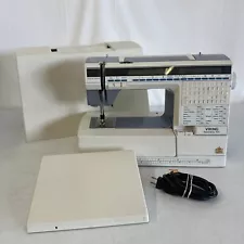 Husqvarna Viking 1100 Sewing Machine w/ Case & Accessories TESTED Free Shipping