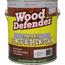 Wood Defender 200 Series LEATHERWOOD Transparent Stain & Sealer gallon