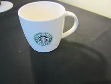 Vintage Starbucks Coffee Mug White W/ Starbucks Logo 12 Oz. Nice (005)