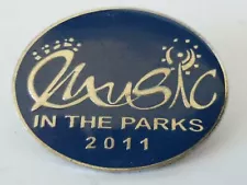 2011 Music in the Parks Roller Coaster Theme Park Design Lapel Pin