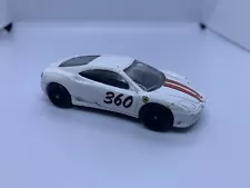 Hot Wheels - Ferrari 360 Modena White - Diecast - 1:64 Scale - USED