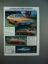 1980 Ford Pinto Runabout, Wagon, Sedan Ad - Best Value