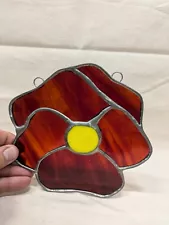 New ListingHandmade Stained Glass Flower Window Art.