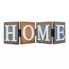 Wooden Home Sign Cutout Letter for Table Shelf Cabinet Desktop Fireplace Mantel