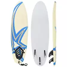 Surfing Board Foam Surfboard with Removable Fins for Adults and Kids vidaXL