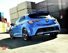 2020 TOYOTA COROLLA HATCHBACK PREMIUM SALES BROCHURE CATALOG ~ 26 PAGES