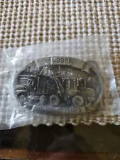 1988 Case 621 Wheel Loader Heavy Pewter Belt Buckle