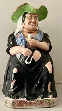 Rare 1830's Davenport "Drunken Sal" Toby Jug