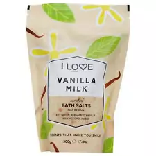 I Love Cosmetics Scented Bath Salts - Vanilla Milk by I Love Cosmetics for Wo...