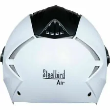 Steelbird Air SBA-2 Full Face Motorbike Helmet L Size White FREE extra visor