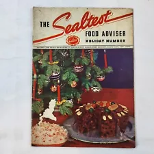 1937 The Sealtest Food Advisor Christmas Holiday Number Cookbook - Ebling Cream