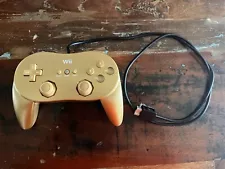 Nintendo Wii Classic Pro Controller Zelda Gold (RVL-005) OEM Genuine Official