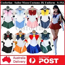 Adults Sailor Moon Costume Cosplay JK Uniform Sailormoon Dress Gloves Halloween