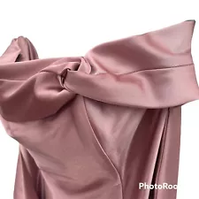 Plus Size Jessica McClintock Women Barbie Pink Dusty Rose Bridal Dress Strapless