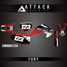 Attack Graphics Custom Fury Complete Bike Graphics Kit For Honda CRF230F 2007