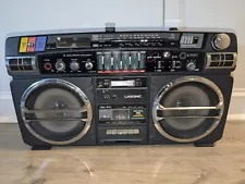 Vintage Lasonic TRC-931 Ghetto Blaster Boombox Cassette Tape Deck Works - Read