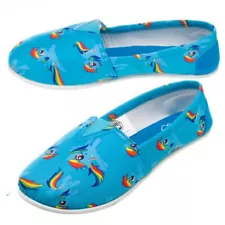 My Little Pony Rainbow Dash Allover Slip On Shoes Women Shoes