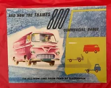 1958 Ford "THAMES 800" - Original Truck / Van Dealer Sales Brochure / Catalog