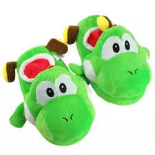 Super Mario Bros Yoshi Indoor House Warm Soft Slippers Adult Size Shoes