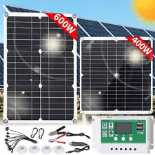 50w 400w 600w Rigid Monocrystalline Solar Panel Kit for Home/RV/Boat/Battery US