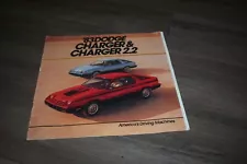 1983 Dodge Charger sales brochure 2.2