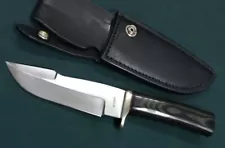 John Greco Custom knife Fixed blade black micarta handle