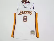 M&N Kobe Bryant #8 Los Angeles Lakers 2003-04 Season Swingman Jersey White