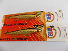 REBEL 40th ANNIVERSARY JERKBAIT MINNOW F2048H 4.5" - USA - 2 LURES - 438i