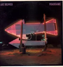 Art Pepper Roadgame LP vinyl USA Galaxy 1982 with 'Not For Sale' stamp in back