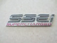 Original Pontiac Bonneville SSEI Supercharged car badge // emblem /- -- -----