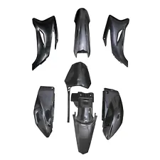 FOR YAMAHA TTR110 TTR 110CC 7PCS PLASTIC FENDER KIT BLACK Dirt Bike 125cc 140cc (For: Yamaha)