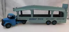 Vintage Dinky SuperToys 982 Blue Bedford Pullmore Car Transporter Die-Cast Model