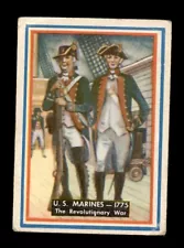 1953 TOPPS FIGHTING MARINES #91 THE REVOLUTIONARY WAR UNIFORMS