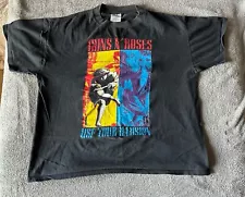 Vintage Guns N’ Roses XL Use Your Illusion Mens Brockum Concert T Shirt