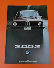 1976 Vintage BMW 2002 Original Sales Brochure Catalog