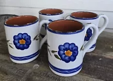 SALE! Set of 4 Furio LA Spezia Coffee Mugs Cups Hand Painted NICE!!