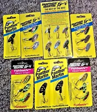 Lot of 21 new Panther Martin Mixed lures lot Free ship US.