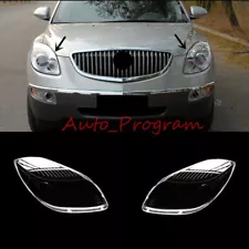 Both Side Headlight Clear Replace Lens + Sealant For Buick Enclave 2008-2012