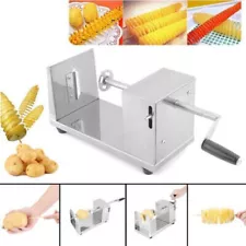 Spiral Potato Slicer Chipper Potato Chips Cutter Machine Tornado Kitchen Tool US