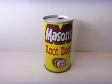 MASON'S ROOT BEER "KEG BREWED FLAVOR" 12oz STEEL CAN SEYMOUR, INDIANA