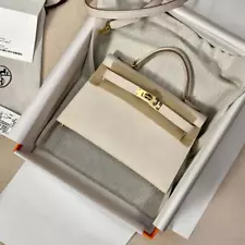 Hermes Kelly 20 Mini Epsom white for women NEW SALE