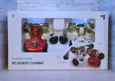 SHARPER IMAGE Remote Control Robot Multiplayer Combat Set Red & White RC Fight