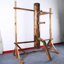 Freestanding Wing Chun Wooden Dummy with Firewood Style