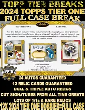 ARIZONA DIAMONDBACKS 2024 TOPPS TIER ONE 12X HOBBY BOX FULL CASE BREAK #2879