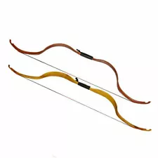 25lb Hunting Recurve Bow 49" Draw 29" Youth Practice Mongolian Beginner Bow